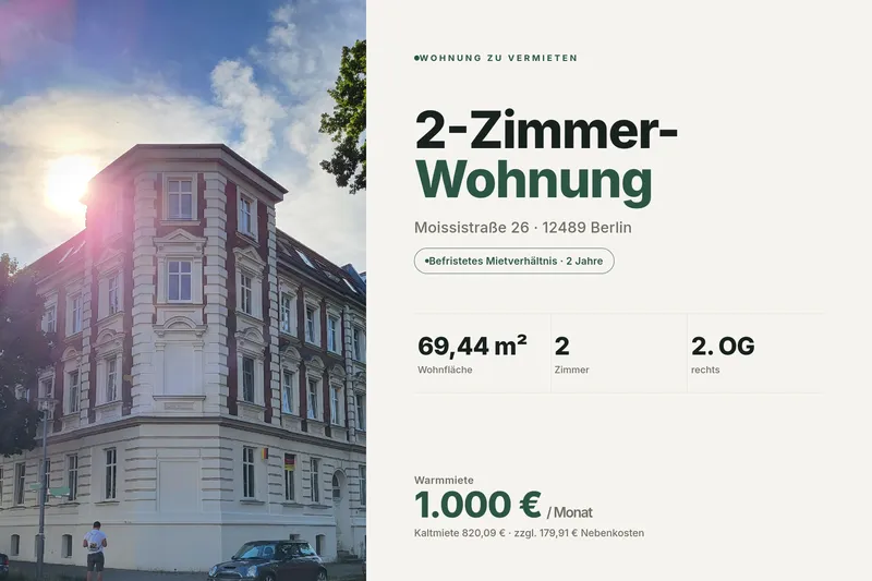 Wohnen mit Charakter: Zwei-Zimmer-Wohnung in Berlin-Adlershof — photo 1